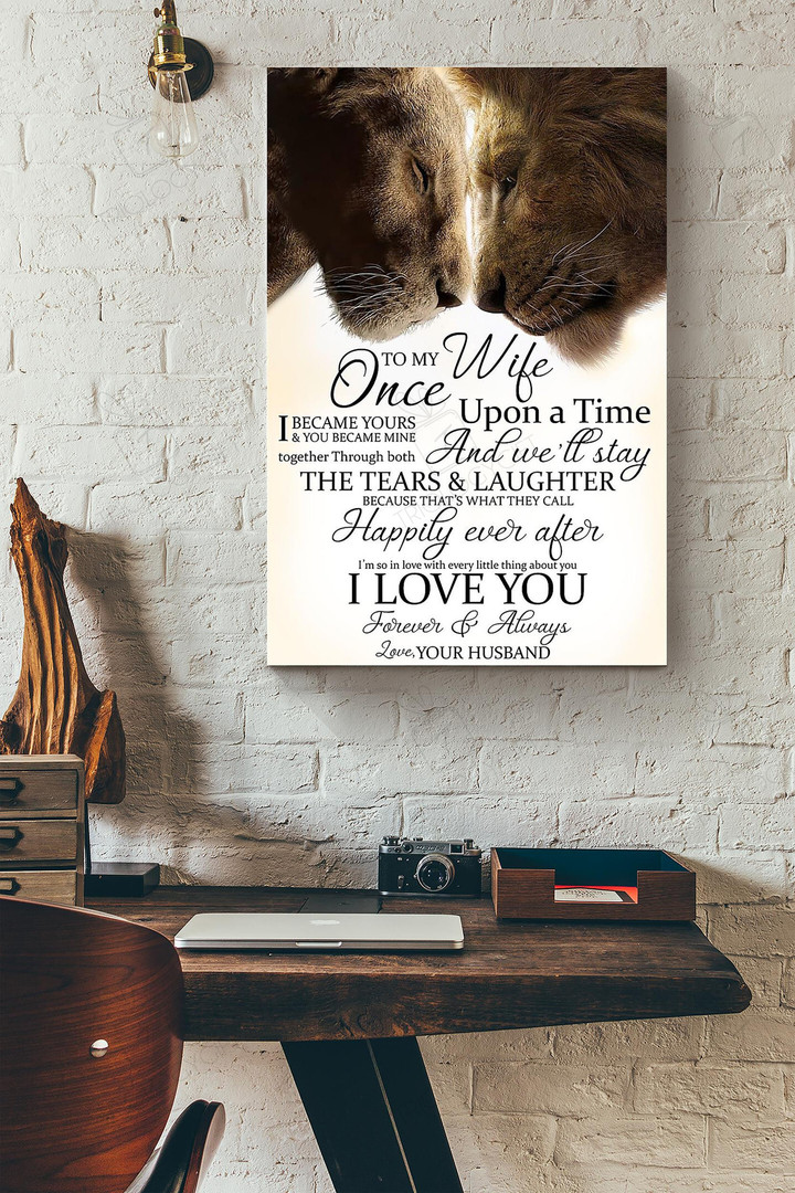 To My Wife Once Upon A Time I Love You Copy Wrapped Canvas Wrapped Canvas 8x10