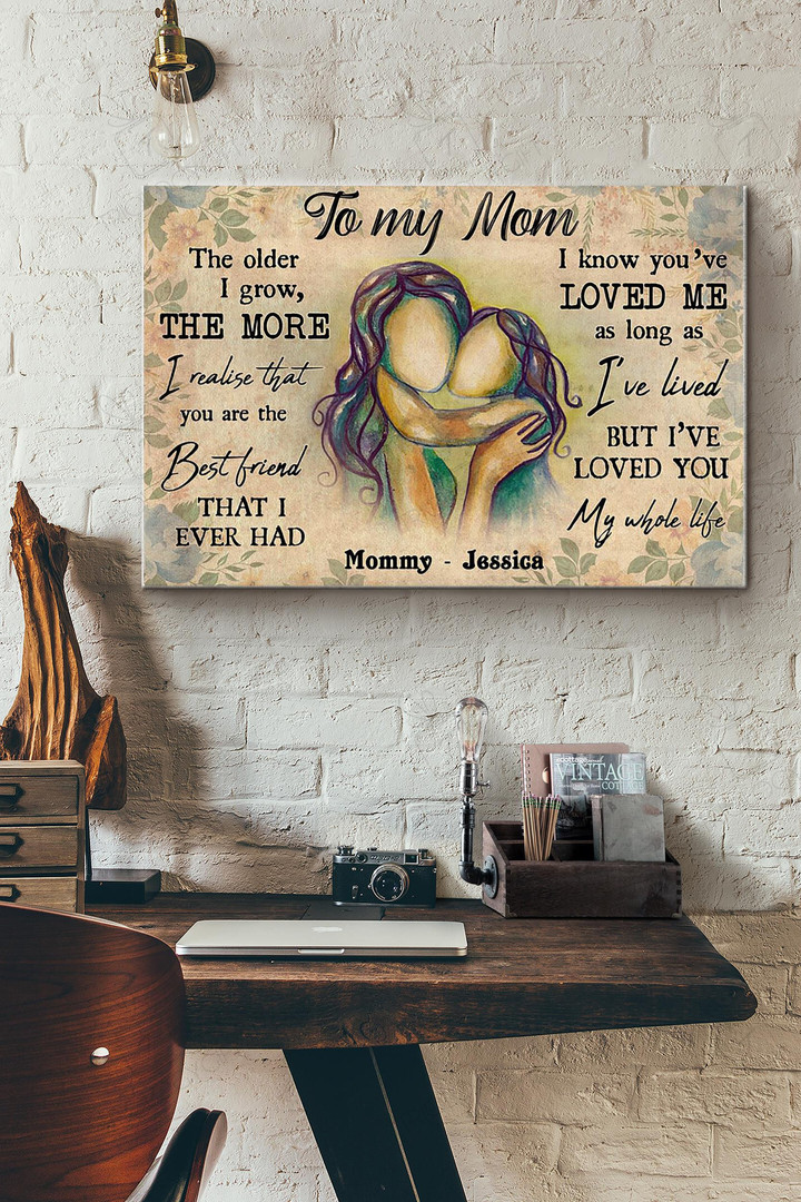To My Mom I Love You My Whole Life Canvas Painting Ideas, Canvas Hanging Prints, Gift Idea Framed Prints, Canvas Paintings Wrapped Canvas 8x10