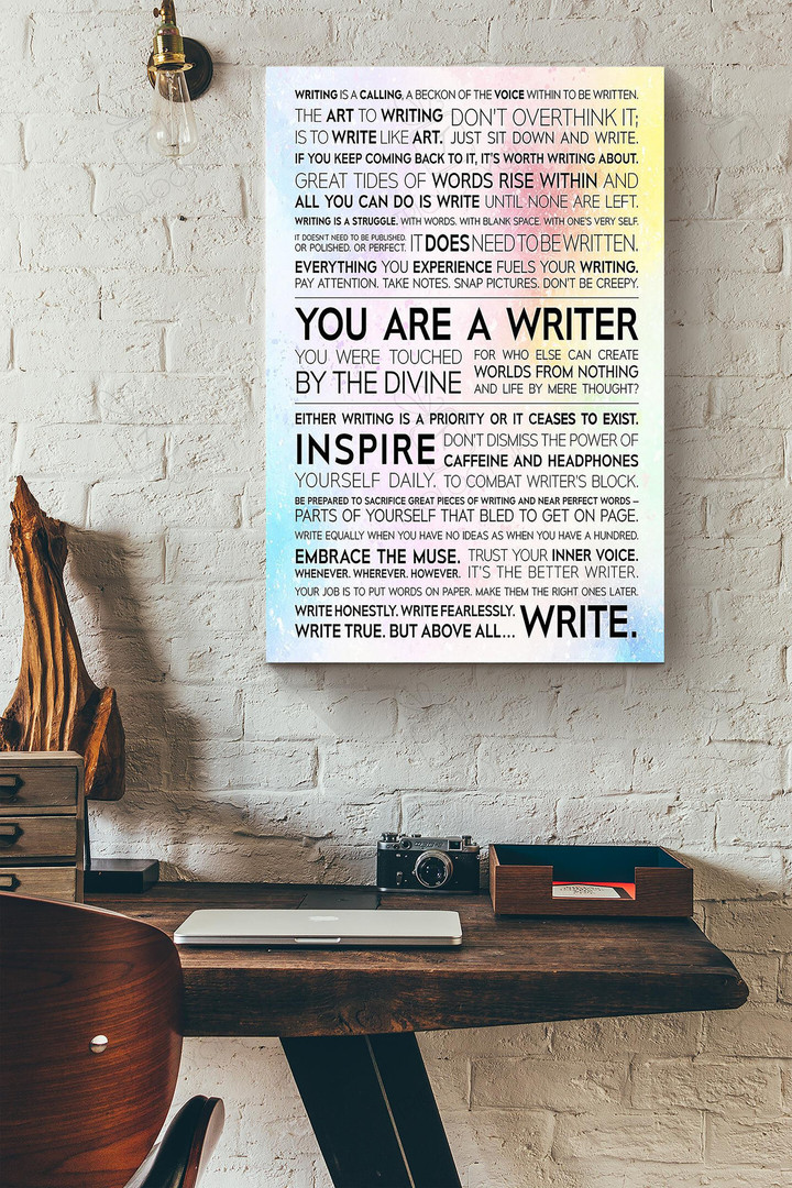 Writer Manifesto Wrapped Canvas Wrapped Canvas 8x10