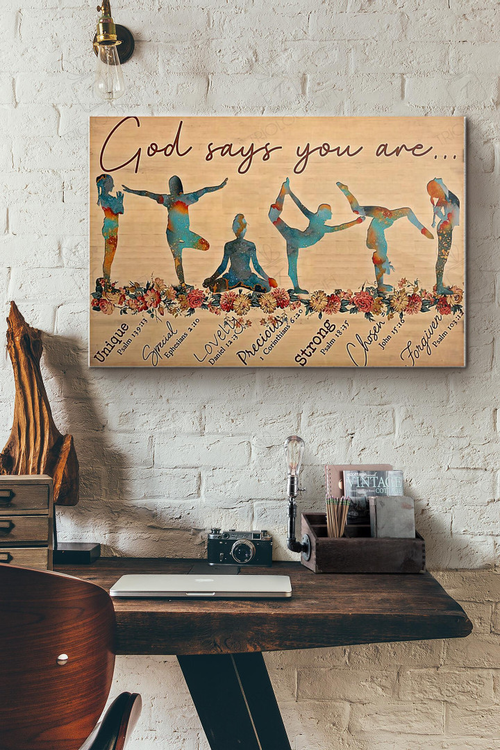 Yoga God Says You Are Canvas Painting Ideas, Canvas Hanging Prints, Gift Idea Framed Prints, Canvas Paintings Wrapped Canvas 8x10