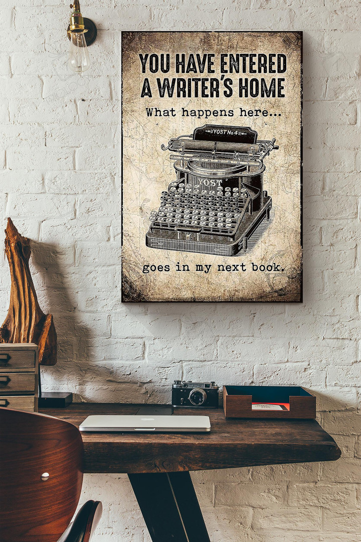 Writing You Have Entered A Writers Home Wrapped Canvas Wrapped Canvas 8x10