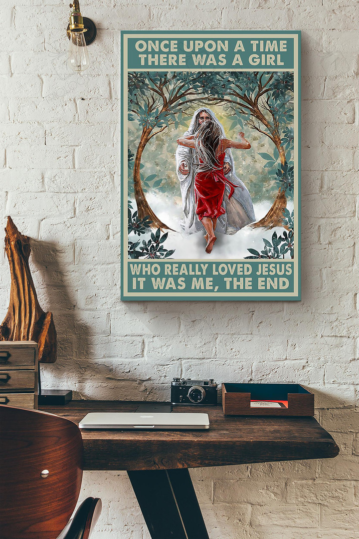 There Was A Girl Who Really Loved Jesus It Was Me Canvas Painting Ideas, Canvas Hanging Prints, Gift Idea Framed Prints, Canvas Paintings Wrapped Canvas 8x10
