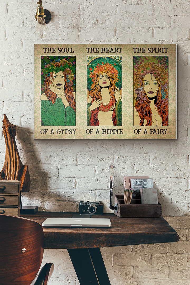 The Soul Of A Gypsy The Heart Of A Hippie The Spirit Of A Fairy Canvas Painting Ideas, Canvas Hanging Prints, Gift Idea Framed Prints, Canvas Paintings Wrapped Canvas 8x10