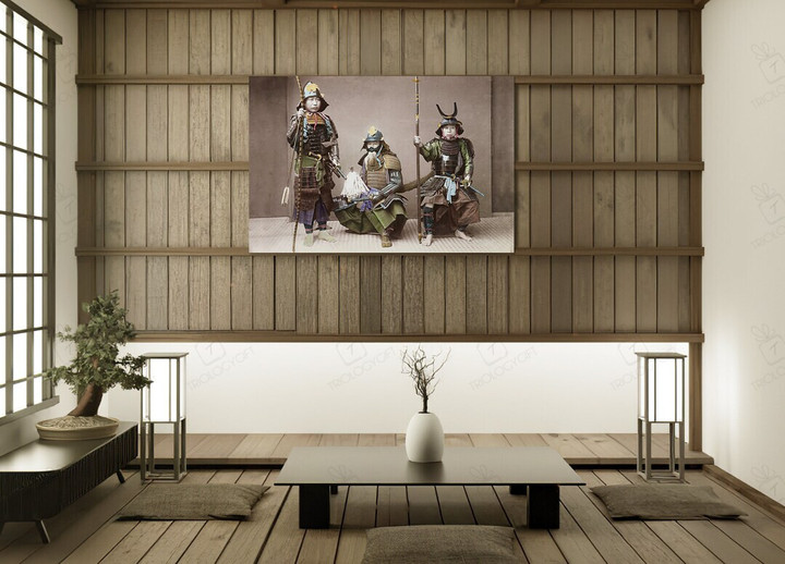 19Th Century Samurai In Japan - Japanese Vintage Art Photography Print Poster Canvas Wall Art