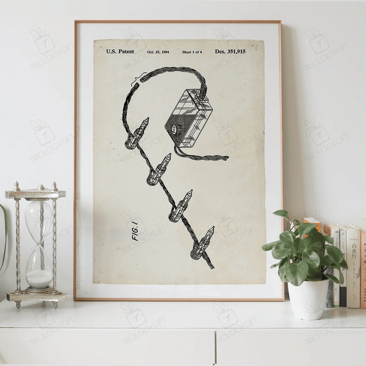 Set Of Transparent Christmas Lights Patent Drawing Print Digital Download, Vintage Patent Drawings Prints, Patents Wall Art Printable Poster