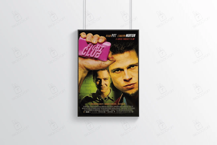 Fight Club Poster Vintage Poster Movie Poster Home Decor Wall Decor Famous Wall Art Retro Poster Vogue Poster