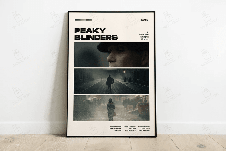 Peaky Blinders Tv Show Poster, Modern Movie Poster Print, Peaky Blinders Poster Wall Decor, Digital Files, Cillian Murphy
