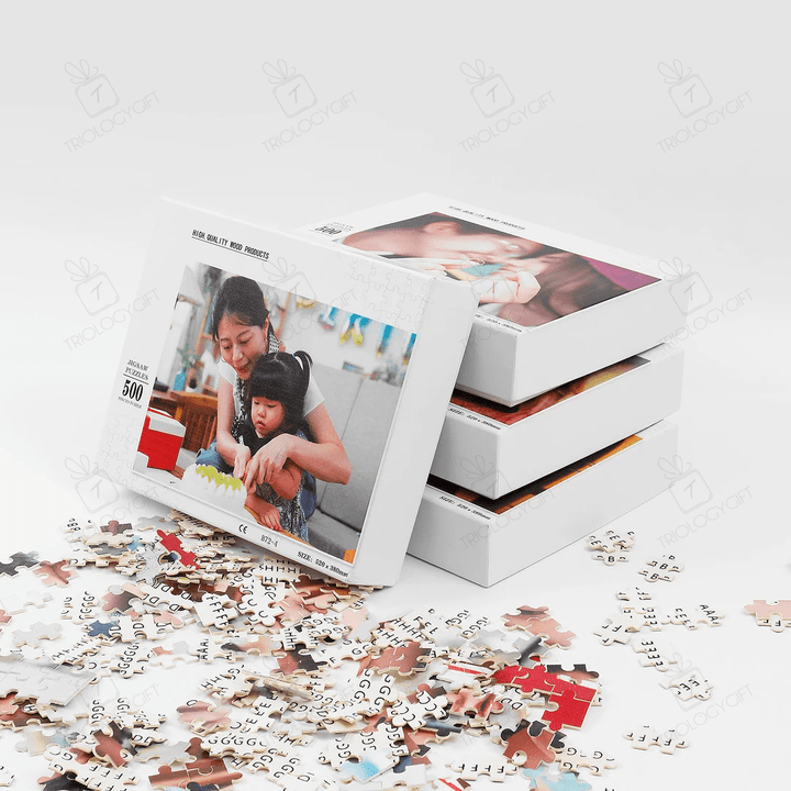 Custom Photo Jigsaw Puzzle 500 / 1000 Pieces, Create Your Own, Personalized Family Puzzle Gift For Him Her, Unique Birthday Anniversary Gift