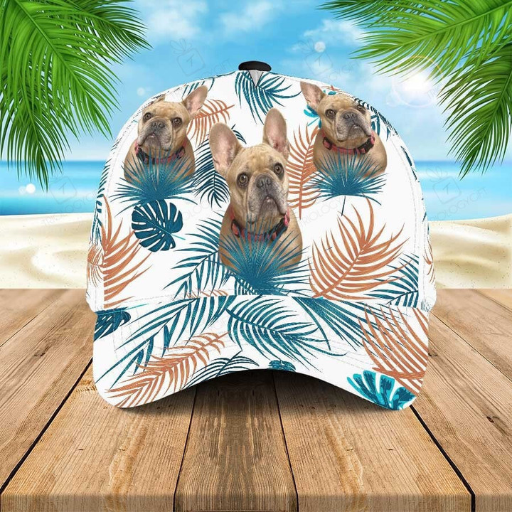 Personalized Dog Photo Hawaiian Beach Cap, Summer Hats for Dog Lovers for Women & Men