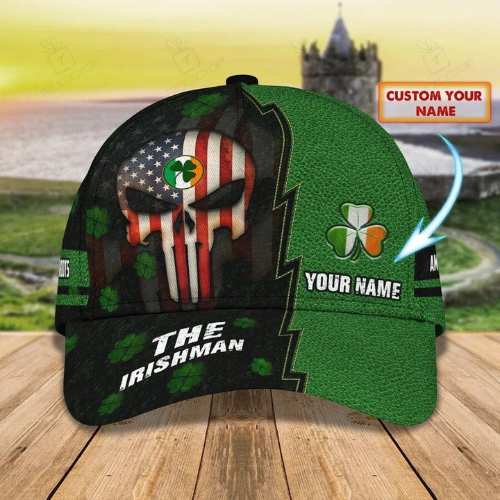 Personalized Patrick's Day Cap for Irishman, Shamrock Lucky Patrick's Day Hat for Men & Women