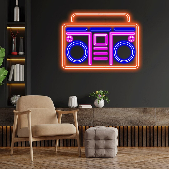 Tape Neon Sign, Recorder Led Sign, Cassette Led Sign, Boombox Custom Neon Sign, Shop Neon, Home Decor, Bar Neon Sign, Best Gifts