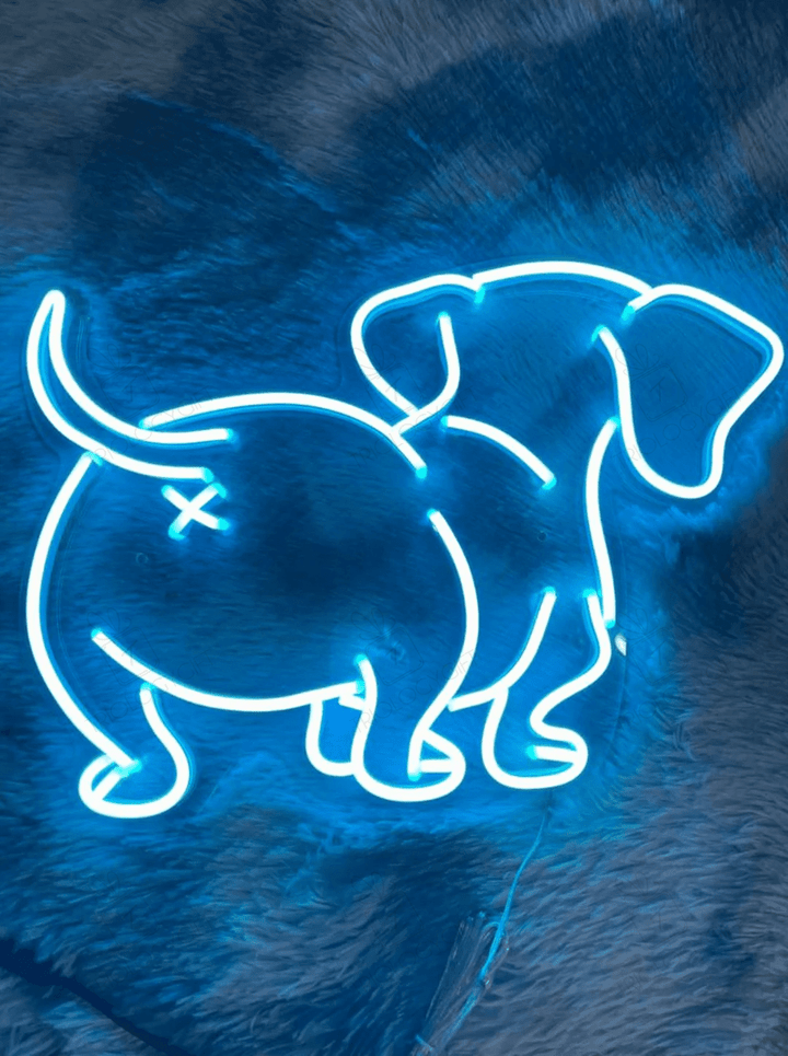 Dog Butt Neon Sign, Dog Butt Led Sign, Pet Led Sign, Custom Neon Sign, Shop Neon, Home Decor, Neon Sign, Best Gifts