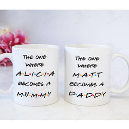 Personalized New Dad New Mom Mug - Pregnancy Announcement Gift Gsge