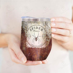 Label Potion Glass Pattern Old Rusty Pattern Boo Witch Black Cat Scary Halloween Wine Tumbler, Personalized Tumblers, Tumbler Cups, Custom Tumblers