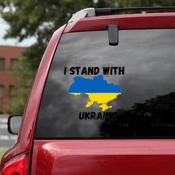 I Stand With Ukraine Essential T Shirt Car Vinyl Decal Sticker 12x12IN 2PCS