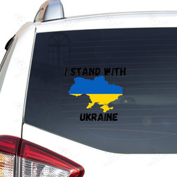 I Stand With Ukraine Essential T Shirt Car Vinyl Decal Sticker 18x18IN 2PCS