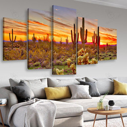 Arizona Large Sonoran Desert Multi Panel Wall Art Mutil Panel Canvas 5PIECE(Mixed 16)
