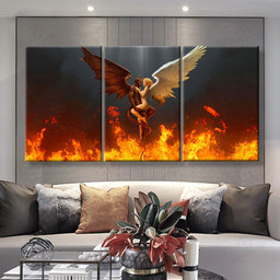 Devil and Angel Multi Panel Wall Art Mutil Panel Canvas 3PIECE(36x18)