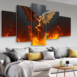 Devil and Angel Multi Panel Wall Art Mutil Panel Canvas 5PIECE(Mixed 16)
