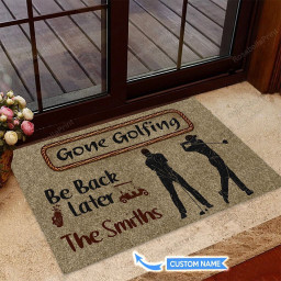 Gone Golfing Funny Outdoor Indoor Wellcome Doormat  - Doormat Home Decor