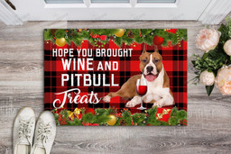 Dog Pitbull Front Back Door Rug Durable Rubber Backing Non Slip Welcome DoorMat  - Doormat Home Decor