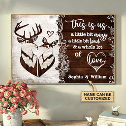 Customized s Personalized Gifts Deer Wood This Is Us  24x16in Wrapped Canvas