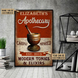 Personalized Bespoke Custom Meaningful Gift Apothecary Modern Tonics  24x36in Poster