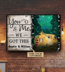 Personalized Bespoke Custom Meaningful Gift Camping Camper You And Me  24x16in Poster