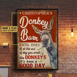 Personalized Bespoke Custom Meaningful Gift Donkey Barn Good Day  16x24in Poster