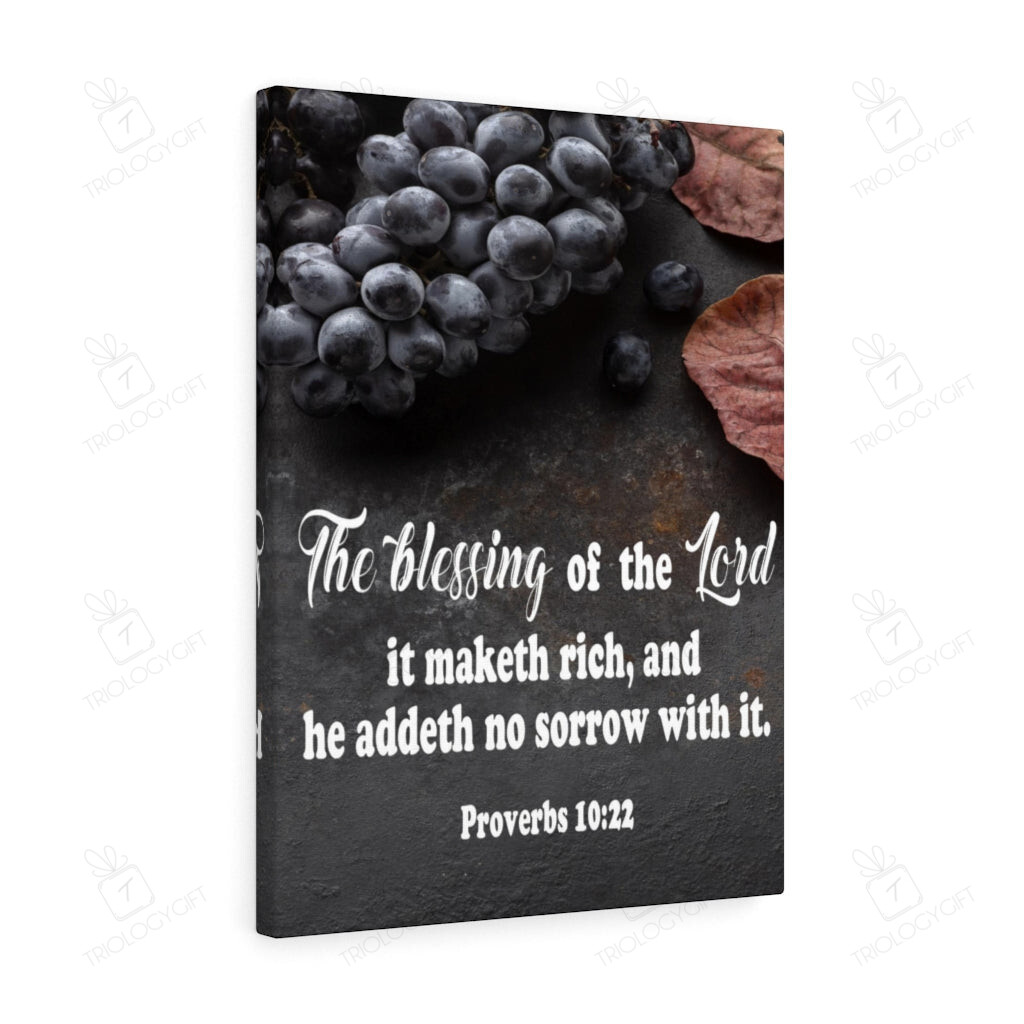 Scripture Canvas The Blessing of The Lord Proverbs 10:22 Scripture ...