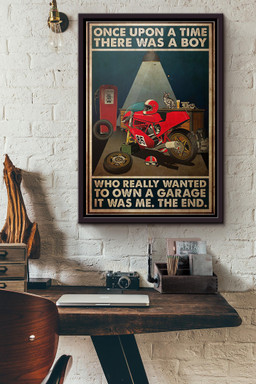 Once Upon A Time There Was A Boy Who Really Wanted To Own A Garage Canvas Framed Matte Canvas Framed Matte Canvas 12x16