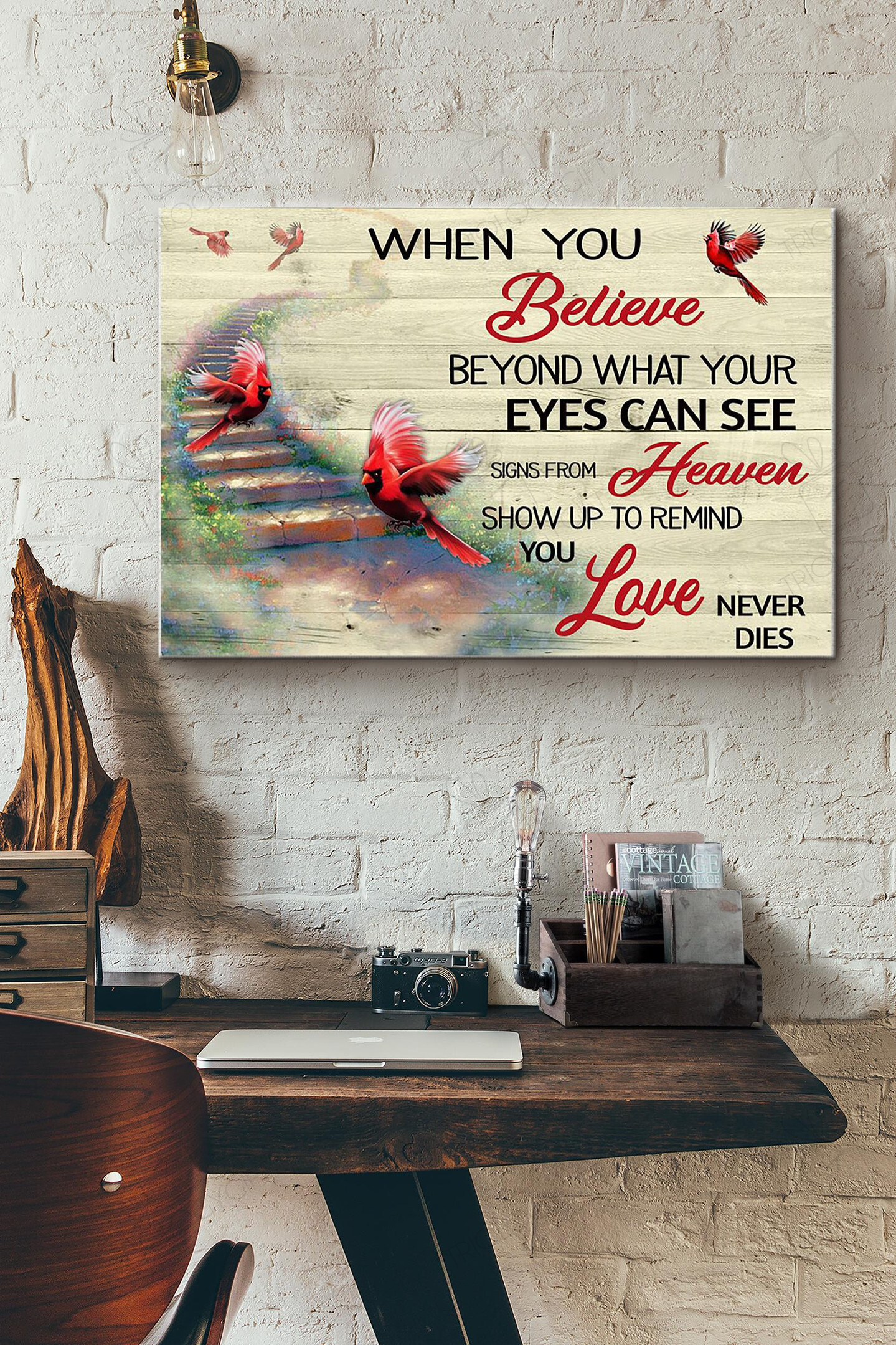 When You Believe Beyond What Your Eyes Can See Signs From Heaven Show Up To Remind You Love Never Dies Wrapped Canvas Wrapped Canvas 8x10