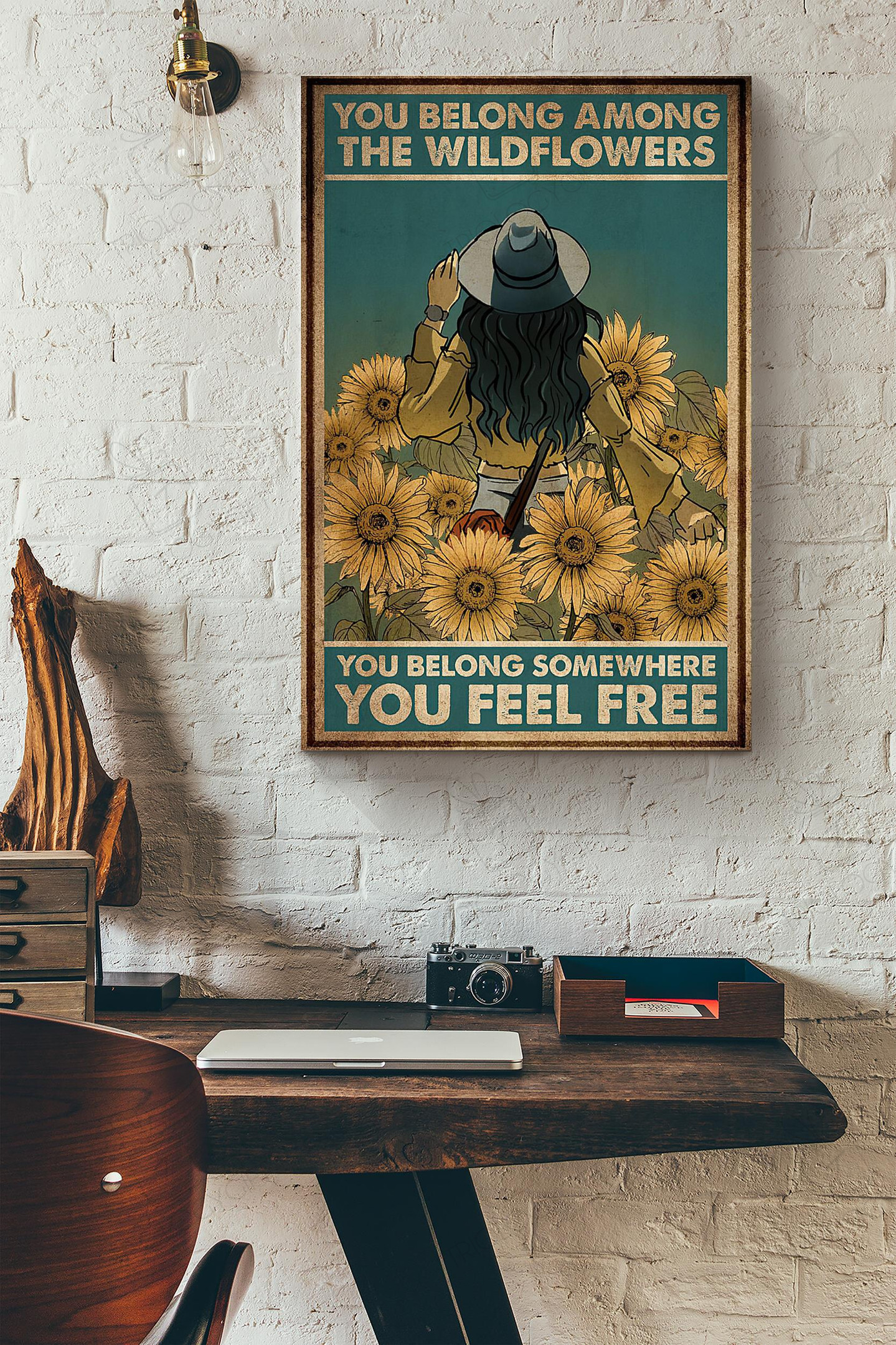 You Belong Among The Wildflowers You Belong Somewhere You Feel Free Hippie Canvas Painting Ideas, Canvas Hanging Prints, Gift Idea Framed Prints, Canvas Paintings Wrapped Canvas 8x10