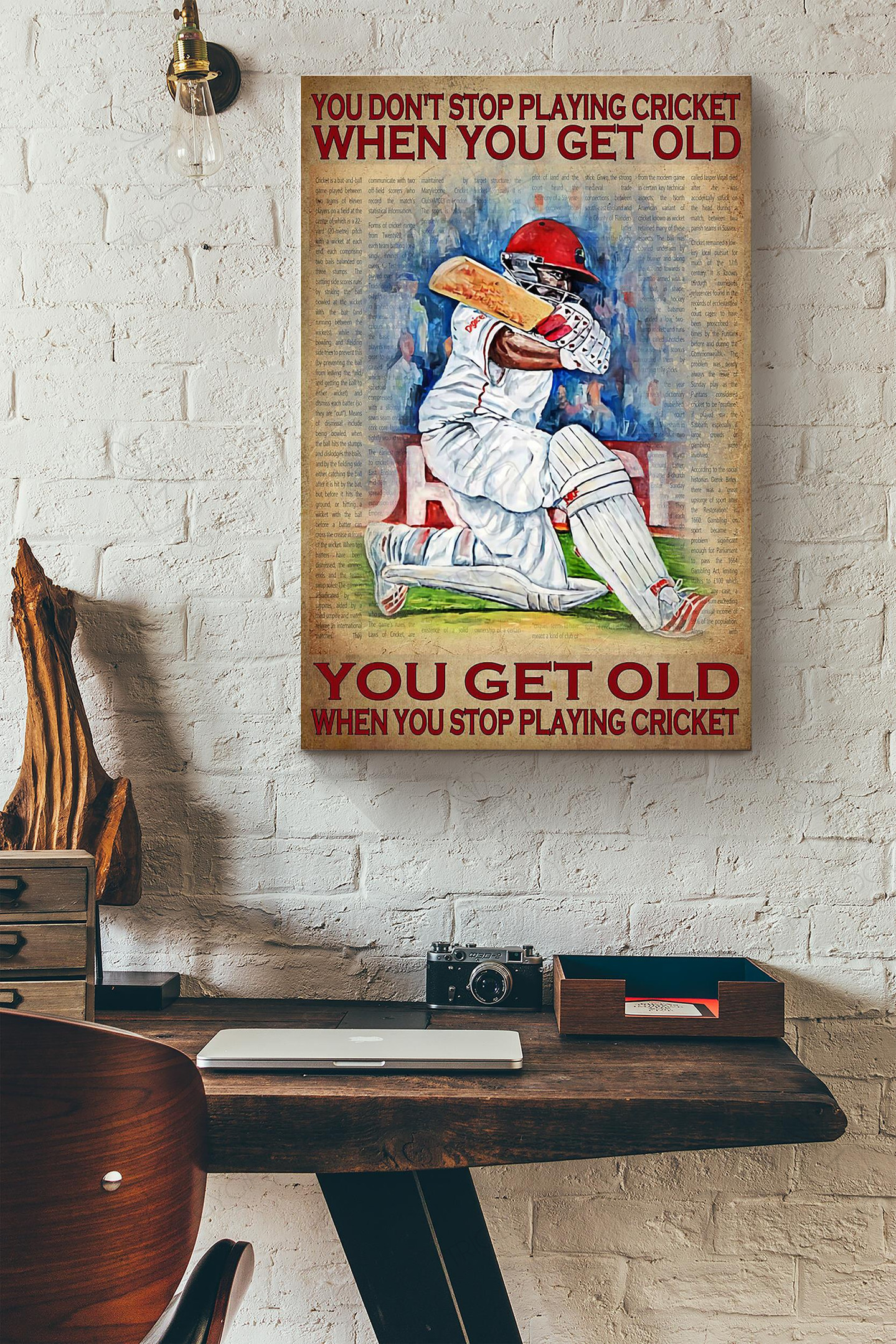 You Dont Stop Playing Cricket Games When You Get Old You Get Old When You Stop Playing Cricket Games Canvas Painting Ideas, Canvas Hanging Prints, Gift Idea Framed Prints, Canvas Paintings Wrapped Canvas 8x10