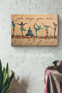 Yoga God Says You Are Canvas Painting Ideas, Canvas Hanging Prints, Gift Idea Framed Prints, Canvas Paintings Wrapped Canvas 12x16