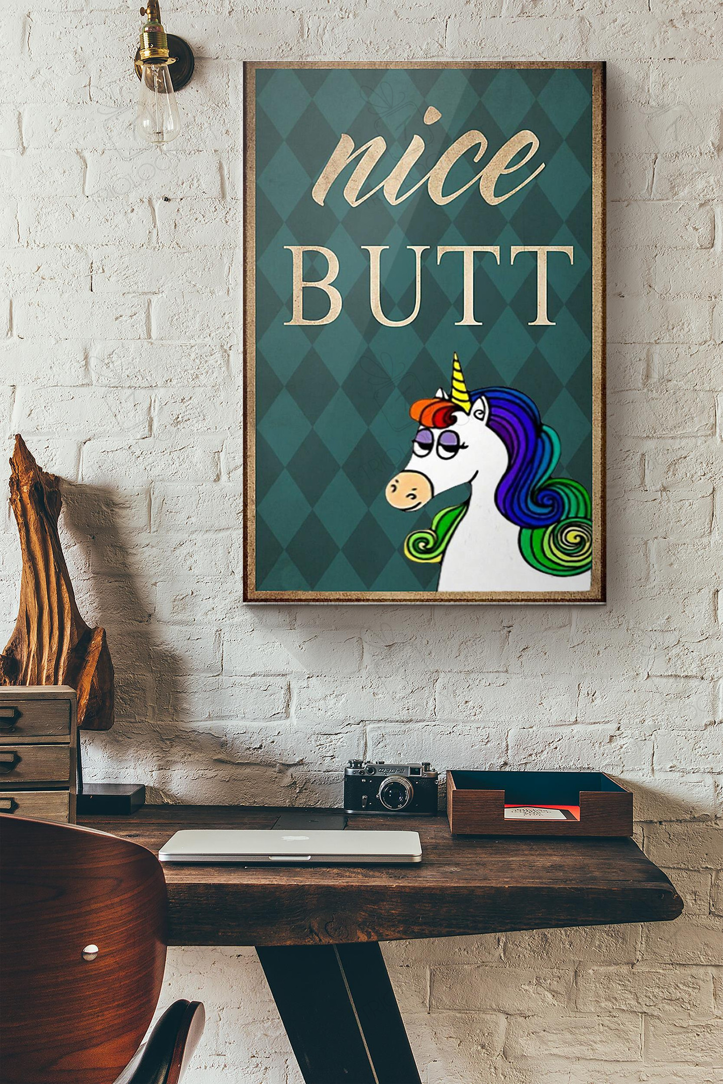 Unicorn Nice Butt Canvas Painting Ideas, Canvas Hanging Prints, Gift Idea Framed Prints, Canvas Paintings Wrapped Canvas 8x10
