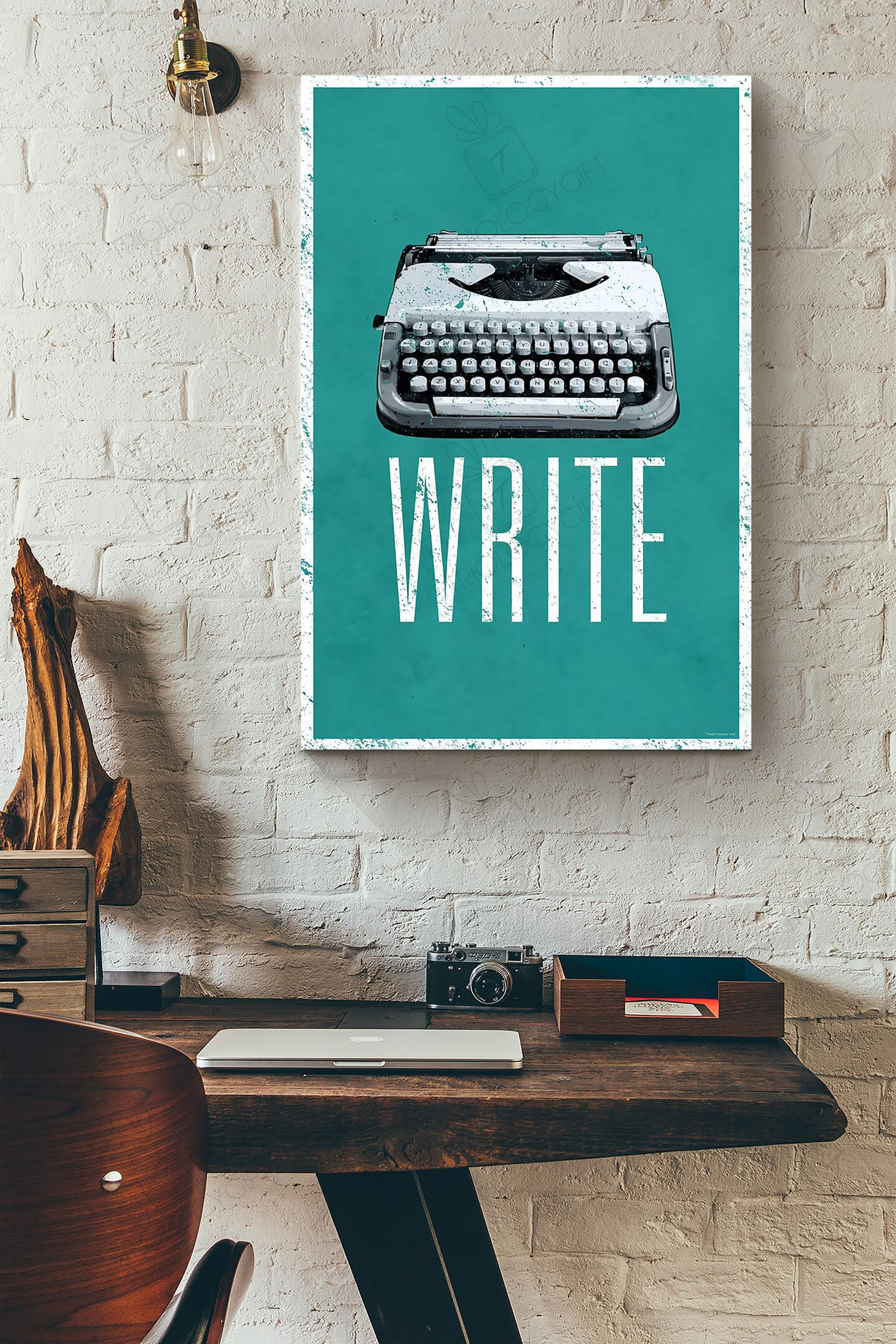 Writer Typewriter Wrapped Canvas Wrapped Canvas 8x10