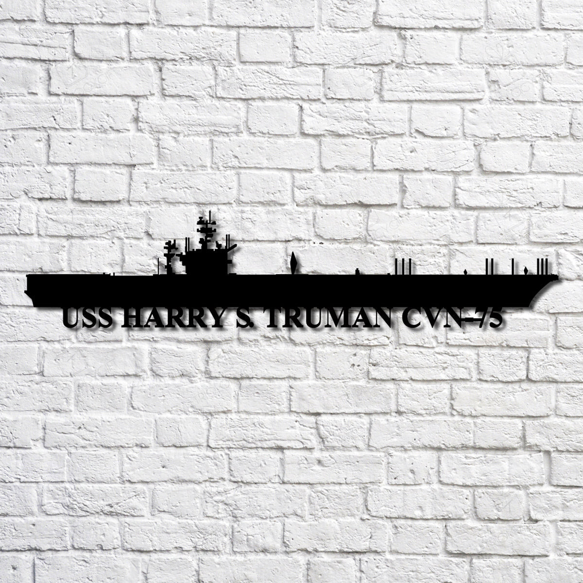 Uss Harry S. Truman (cvn75) Navy Ship Metal Art, Custom Us Navy Ship Cut Metal Sign, Gift For Navy Veteran, Navy Ships Silhouette Metal Art, Navy Laser Cut Metal Signs 12x12IN