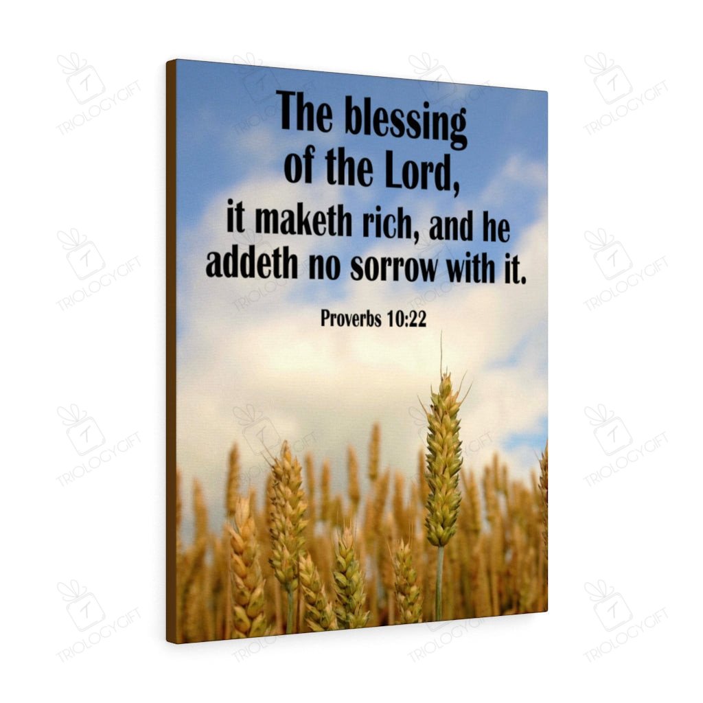 Scripture Canvas The Blessing of The Lord Proverbs 10:22 Christian ...