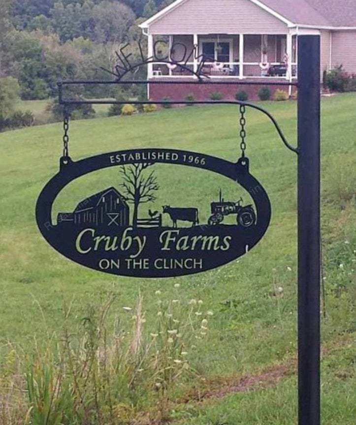 Waterjet Signs Personalized Farm Metal Sign, Tractor Sign, Farmhouse Decoration, Gift ...