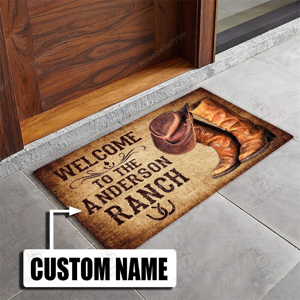 G Ranch Mat personalized ranch door mat 07382 Indoor Outdoor Floor Mat Door Mats ...