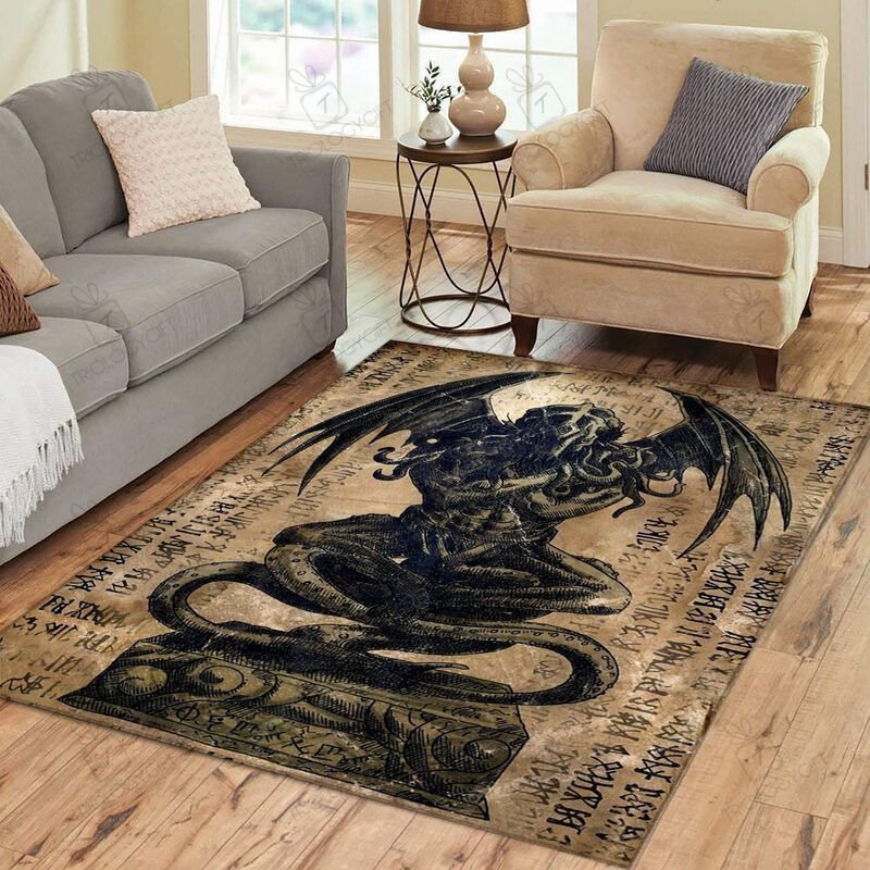 Cthulhu Lovecraft The Old God Area Rugs For Living Room Rectangle Rug ...