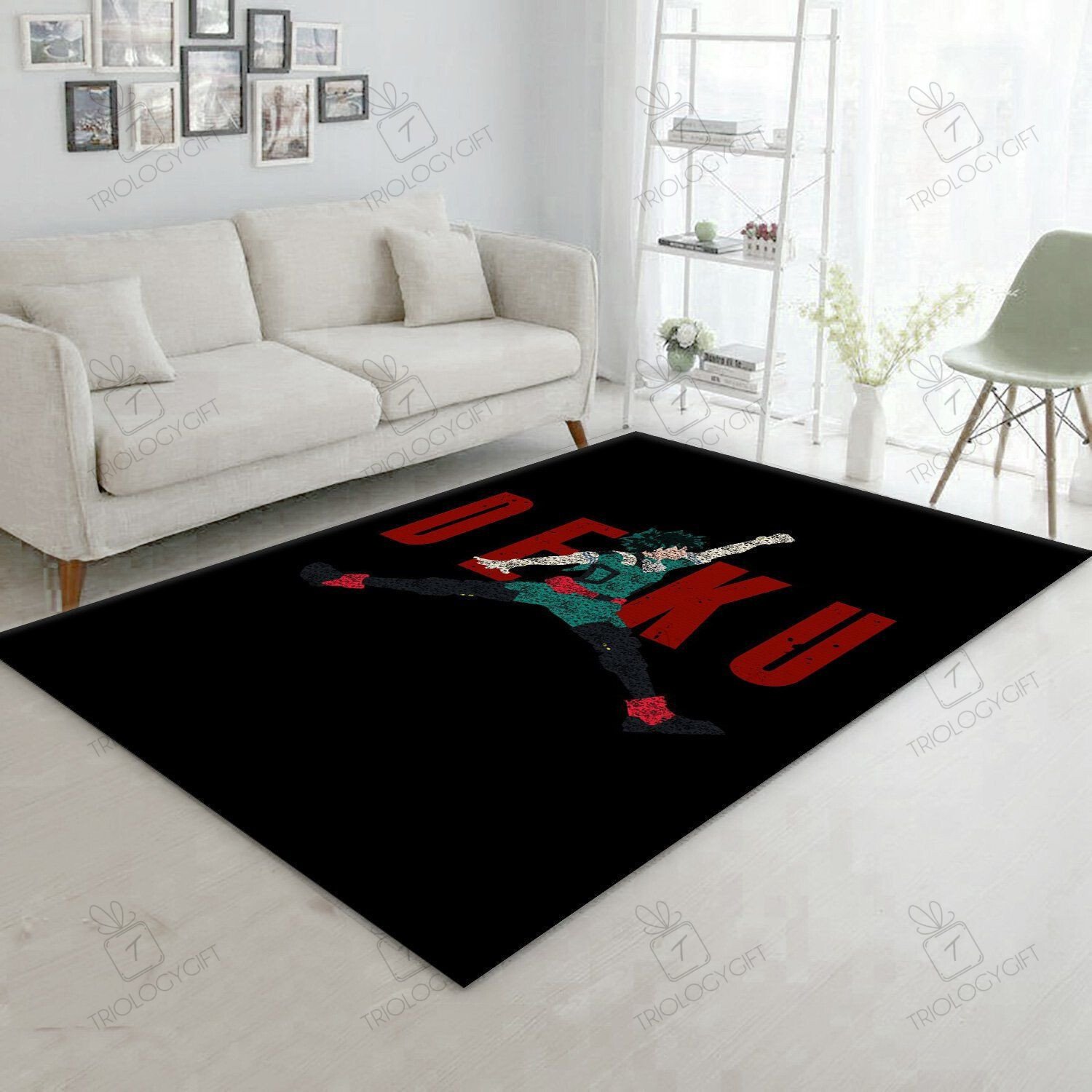 Jumpman Rug Deku Jumpman Jordan Area Rugs For Living Room Rectangle Rug Bedroom ...