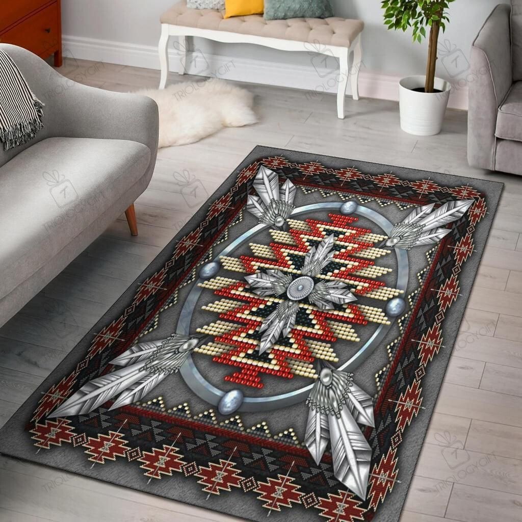 Native Motif Rugs Naumaddic Arts Native American Design Area Rectangle Area Rugs Carpet ...