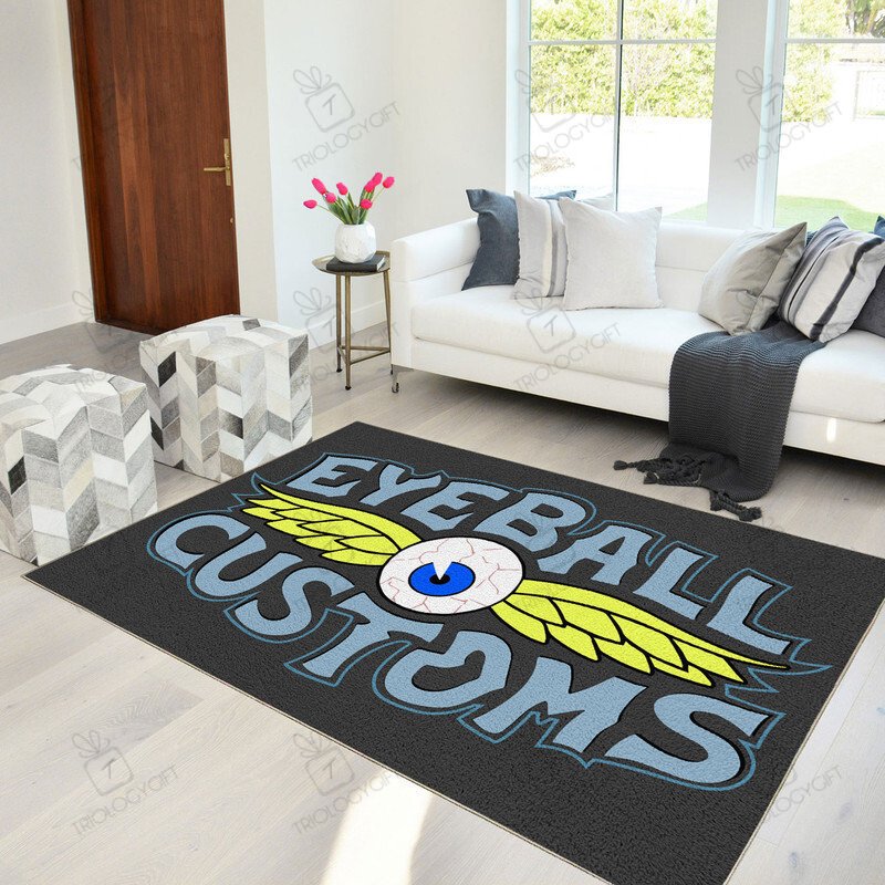 Eyeball Customs Hot Rod Area Rug Hot Rod Rug For Garage, Automotive ...