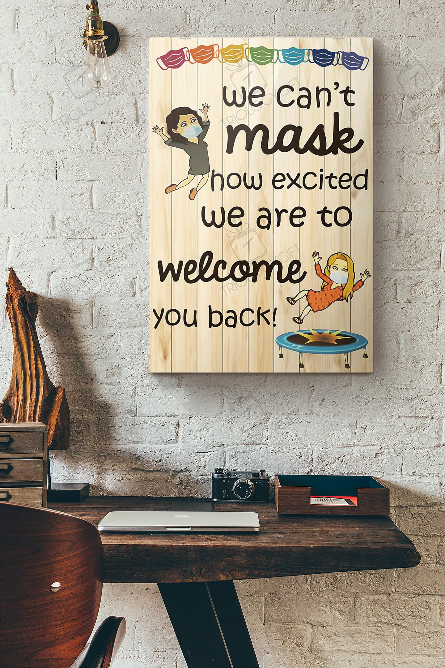 We Cant Make You Excited We Are To Welcome You Back Canvas Painting ...