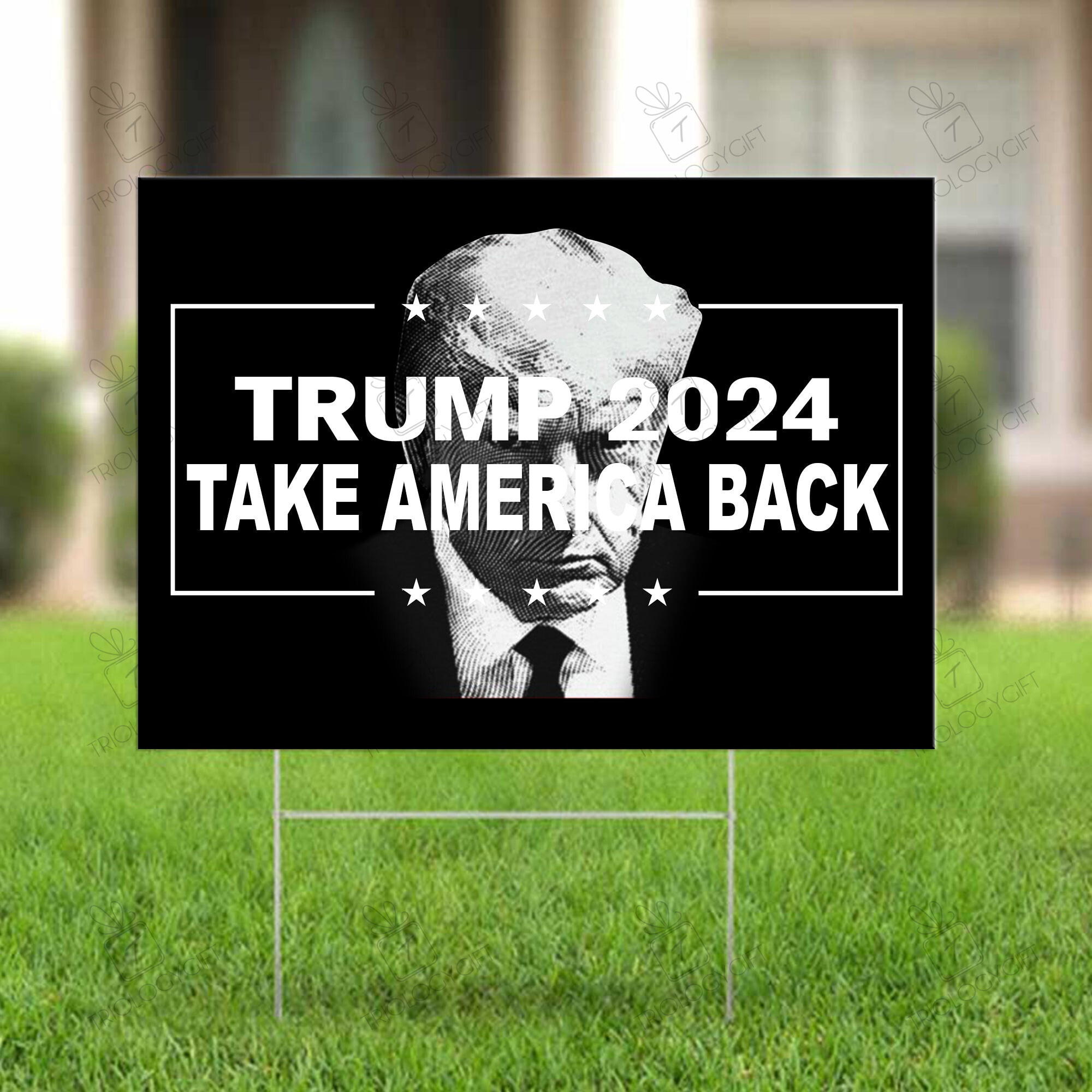 Trump 2024 Yard Sign Take America Back Support MAGA Donald Trump Lawn ...