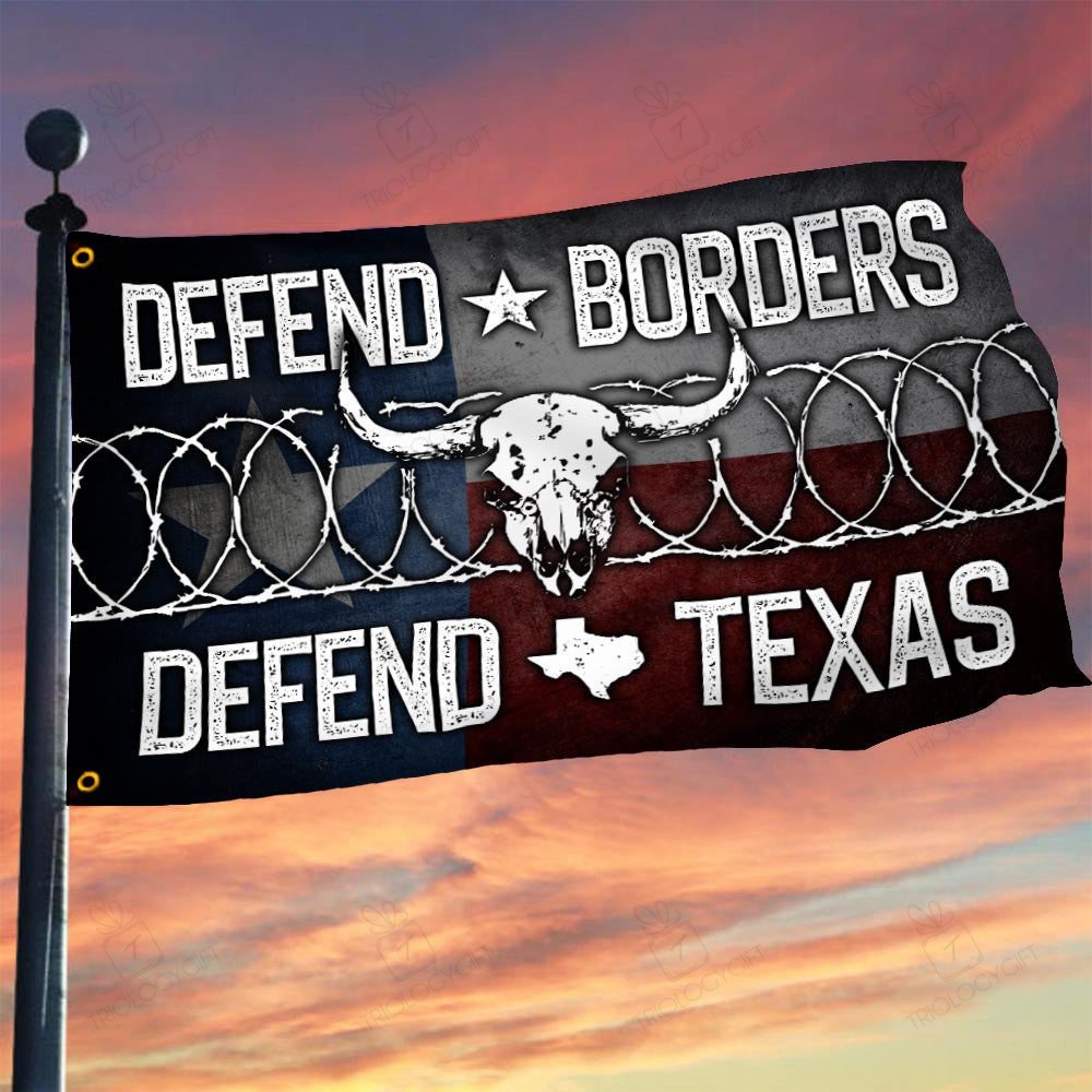 Defend Borders Defend Texas Flag Come And Take It Barbed Wire Flag ...