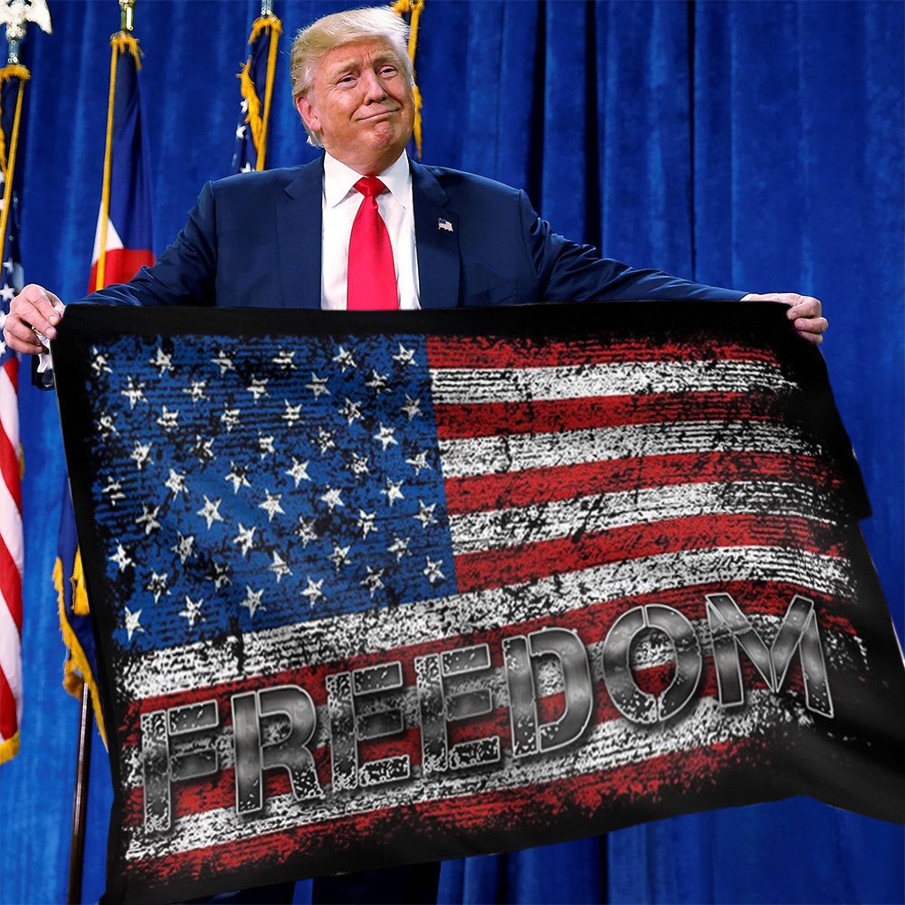 Freedom Vintage American Flag Memorial Independence Day Freedom Flag ...