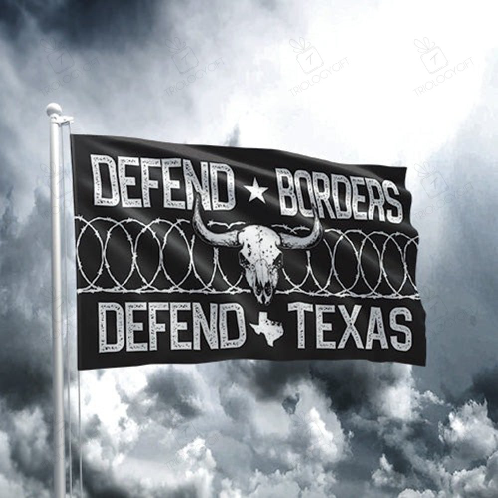 Defend Borders Defend Texas Flag Come And Take It Barbed Wire Flag Pro ...
